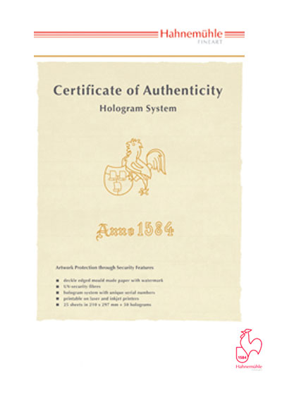 Certificate of Authenticity
