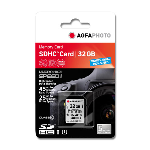 AgfaPhoto SDHC Memorycard 32 GB High Speed AgfaPhoto SDHC Memorycard 32 GB High Speed