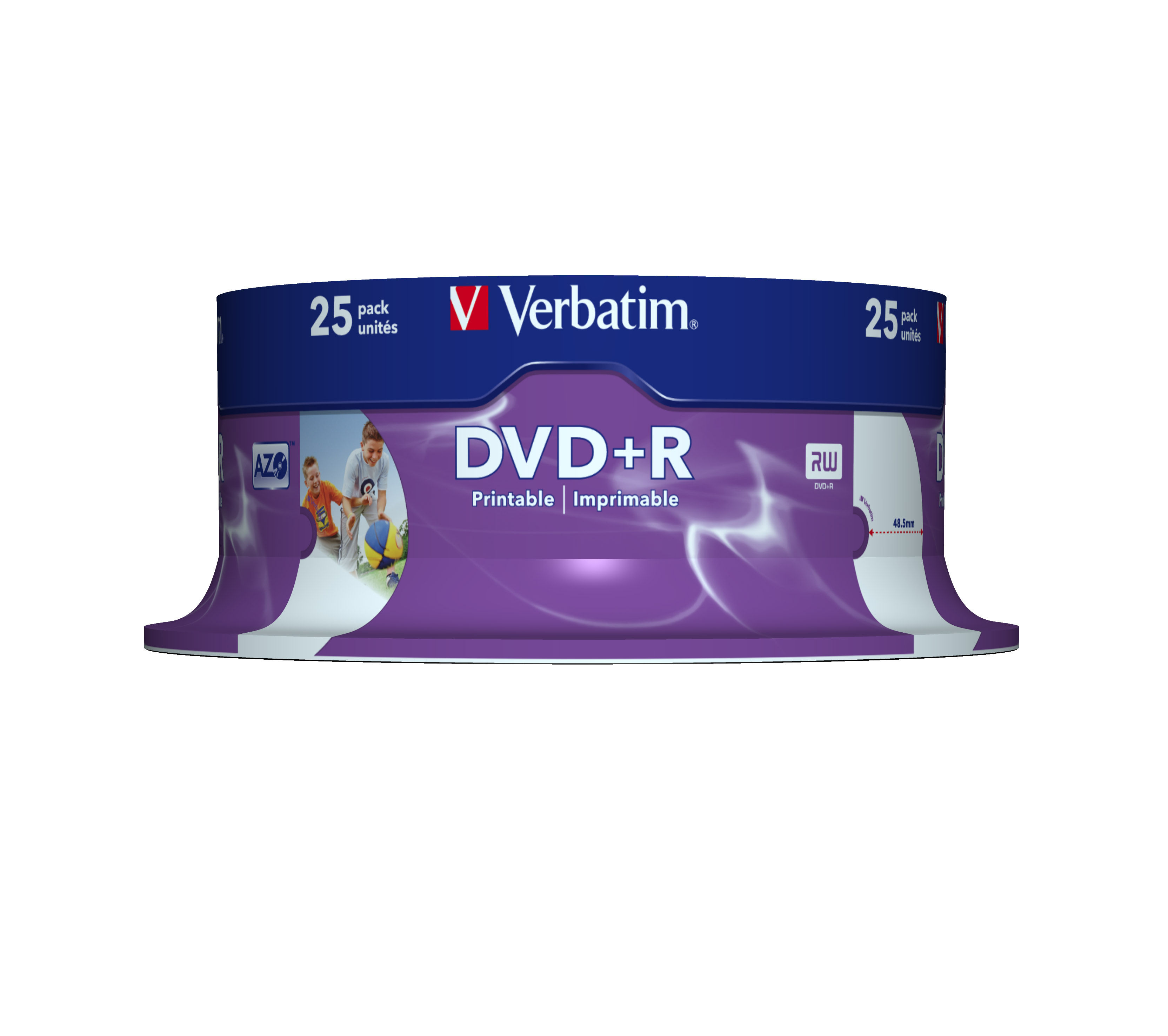 Verbatim DVD+R 4.7 GB 25 pack Printable Verbatim DVD+R 4.7 GB 25 pack Printable