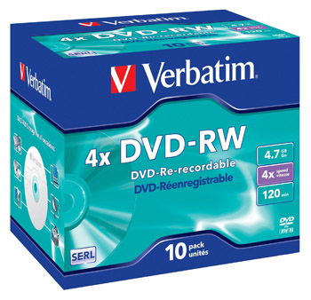 Verbatim DVD-RW 4.7 GB 10 pack Verbatim DVD-RW 4.7 GB 10 pack
